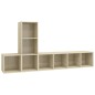 vidaXL 3-tlg. TV-Schrank-Set Sonoma-Eiche Holzwerkstoff vidaXL 3-tlg. TV-Schrank-Set Sonoma-Eiche Holzwerkstoff