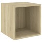 vidaXL 3-tlg. TV-Schrank-Set Sonoma-Eiche Holzwerkstoff vidaXL 3-tlg. TV-Schrank-Set Sonoma-Eiche Holzwerkstoff