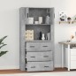 vidaXL Highboard Betongrau Holzwerkstoff vidaXL Highboard Betongrau Holzwerkstoff