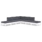 vidaXL 7-tlg. Garten-Lounge-Set mit Kissen Weiß Kiefernholz vidaXL 7-tlg. Garten-Lounge-Set mit Kissen Weiß Kiefernholz