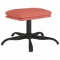 vidaXL Relaxsessel mit Hocker Rosa Samt vidaXL Relaxsessel mit Hocker Rosa Samt