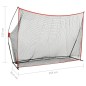 vidaXL Golf-Ballfangnetz 356x92,5x215 cm Metall vidaXL Golf-Ballfangnetz 356x92,5x215 cm Metall