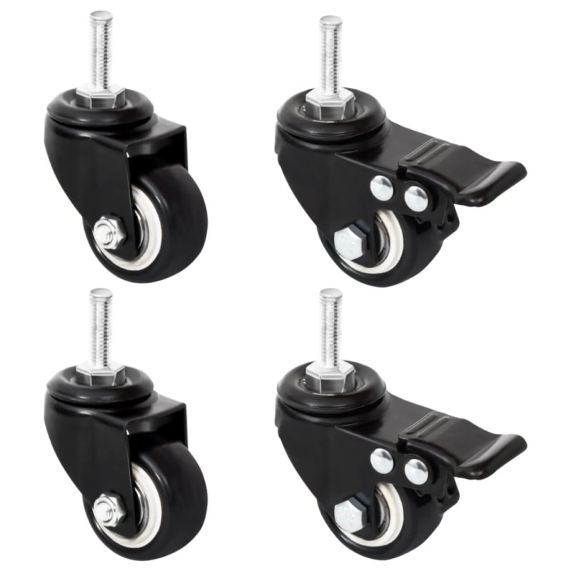 vidaXL Rollen für Pflanzkübel 4 Stk. Schwarz 8x3,5x8 cm Eisen vidaXL Rollen für Pflanzkübel 4 Stk. Schwarz 8x3,5x8 cm Eisen