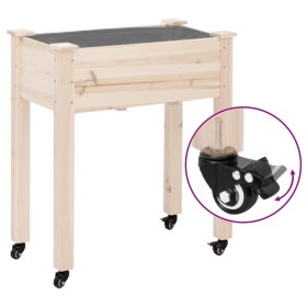 vidaXL Rollen für Pflanzkübel 4 Stk. Schwarz 8x3,5x8 cm Eisen