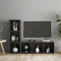 vidaXL TV-Schränke 2 Stk. Grau 107x35x37 cm Holzwerkstoff vidaXL TV-Schränke 2 Stk. Grau 107x35x37 cm Holzwerkstoff
