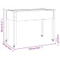 vidaXL Pflanzkübel mit Einsatz und Rollen 118x59x80cm Massivholz Tanne vidaXL Pflanzkübel mit Einsatz und Rollen 118x59x80cm Massivholz Tanne