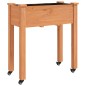 vidaXL Pflanzkübel mit Einsatz und Rollen Braun 71x37x80 cm Tannenholz vidaXL Pflanzkübel mit Einsatz und Rollen Braun 71x37x80 cm Tannenholz