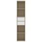 vidaXL Bücherregal Weiß Sonoma-Eiche 36x30x171 cm Holzwerkstoff vidaXL Bücherregal Weiß Sonoma-Eiche 36x30x171 cm Holzwerkstoff