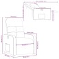 vidaXL Relaxsessel Dunkelgrau Stoff vidaXL Relaxsessel Dunkelgrau Stoff