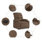 vidaXL Relaxsessel Braun Stoff vidaXL Relaxsessel Braun Stoff