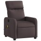 vidaXL Massagesessel Dunkelbraun Stoff vidaXL Massagesessel Dunkelbraun Stoff