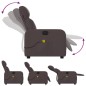 vidaXL Massagesessel Dunkelbraun Stoff vidaXL Massagesessel Dunkelbraun Stoff