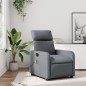 vidaXL Massagesessel Grau Kunstleder vidaXL Massagesessel Grau Kunstleder