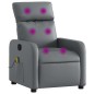 vidaXL Massagesessel Grau Kunstleder vidaXL Massagesessel Grau Kunstleder