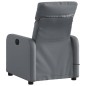 vidaXL Massagesessel Grau Kunstleder vidaXL Massagesessel Grau Kunstleder