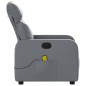 vidaXL Massagesessel Grau Kunstleder vidaXL Massagesessel Grau Kunstleder