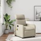 vidaXL Massagesessel Creme Kunstleder vidaXL Massagesessel Creme Kunstleder
