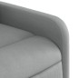 vidaXL Relaxsessel Elektrisch Hellgrau Stoff vidaXL Relaxsessel Elektrisch Hellgrau Stoff