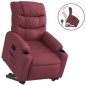 vidaXL Relaxsessel mit Aufstehhilfe Weinrot Stoff vidaXL Relaxsessel mit Aufstehhilfe Weinrot Stoff
