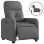 vidaXL Relaxsessel Elektrisch Dunkelgrau Stoff vidaXL Relaxsessel Elektrisch Dunkelgrau Stoff