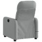 vidaXL Massagesessel Elektrisch Hellgrau Stoff vidaXL Massagesessel Elektrisch Hellgrau Stoff