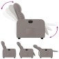 vidaXL Relaxsessel Elektrisch Taupe Stoff vidaXL Relaxsessel Elektrisch Taupe Stoff