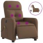 vidaXL Massagesessel Elektrisch Braun Stoff vidaXL Massagesessel Elektrisch Braun Stoff