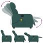 vidaXL Massagesessel Elektrisch Dunkelgrün Stoff vidaXL Massagesessel Elektrisch Dunkelgrün Stoff