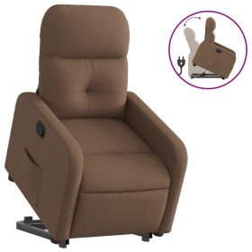 vidaXL Relaxsessel mit Aufstehhilfe Braun Stoff
