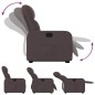 vidaXL Relaxsessel mit Aufstehhilfe Dunkelbraun Stoff vidaXL Relaxsessel mit Aufstehhilfe Dunkelbraun Stoff