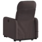 vidaXL Massagesessel mit Aufstehhilfe Dunkelbraun Stoff vidaXL Massagesessel mit Aufstehhilfe Dunkelbraun Stoff