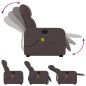 vidaXL Massagesessel mit Aufstehhilfe Dunkelbraun Stoff vidaXL Massagesessel mit Aufstehhilfe Dunkelbraun Stoff