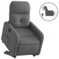 vidaXL Relaxsessel mit Aufstehhilfe Elektrisch Dunkelgrau Stoff vidaXL Relaxsessel mit Aufstehhilfe Elektrisch Dunkelgrau Stoff