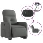 vidaXL Relaxsessel mit Aufstehhilfe Elektrisch Dunkelgrau Stoff vidaXL Relaxsessel mit Aufstehhilfe Elektrisch Dunkelgrau Stoff