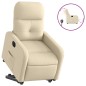 vidaXL Relaxsessel mit Aufstehhilfe Elektrisch Creme Stoff vidaXL Relaxsessel mit Aufstehhilfe Elektrisch Creme Stoff