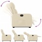 vidaXL Relaxsessel mit Aufstehhilfe Elektrisch Creme Stoff vidaXL Relaxsessel mit Aufstehhilfe Elektrisch Creme Stoff