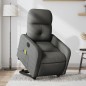 vidaXL Elektrischer Massagesessel mit Aufstehhilfe Dunkelgrau Stoff vidaXL Elektrischer Massagesessel mit Aufstehhilfe Dunkelgrau Stoff