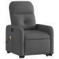 vidaXL Elektrischer Massagesessel mit Aufstehhilfe Dunkelgrau Stoff vidaXL Elektrischer Massagesessel mit Aufstehhilfe Dunkelgrau Stoff