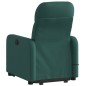vidaXL Elektrischer Massagesessel mit Aufstehhilfe Dunkelgrün Stoff vidaXL Elektrischer Massagesessel mit Aufstehhilfe Dunkelgrün Stoff