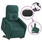 vidaXL Elektrischer Massagesessel mit Aufstehhilfe Dunkelgrün Stoff vidaXL Elektrischer Massagesessel mit Aufstehhilfe Dunkelgrün Stoff