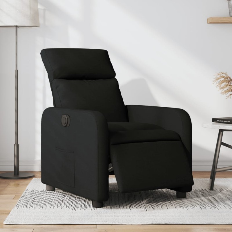 vidaXL Relaxsessel Elektrisch Schwarz Stoff vidaXL Relaxsessel Elektrisch Schwarz Stoff