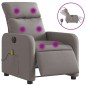 vidaXL Massagesessel Elektrisch Taupe Stoff vidaXL Massagesessel Elektrisch Taupe Stoff