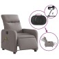 vidaXL Massagesessel Elektrisch Taupe Stoff vidaXL Massagesessel Elektrisch Taupe Stoff