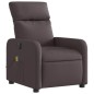 vidaXL Massagesessel Elektrisch Dunkelbraun Stoff vidaXL Massagesessel Elektrisch Dunkelbraun Stoff