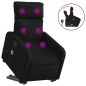 vidaXL Massagesessel mit Aufstehhilfe Schwarz Stoff vidaXL Massagesessel mit Aufstehhilfe Schwarz Stoff