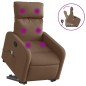 vidaXL Massagesessel mit Aufstehhilfe Braun Stoff vidaXL Massagesessel mit Aufstehhilfe Braun Stoff