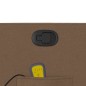 vidaXL Massagesessel mit Aufstehhilfe Braun Stoff vidaXL Massagesessel mit Aufstehhilfe Braun Stoff