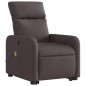 vidaXL Elektrischer Massagesessel mit Aufstehhilfe Dunkelbraun Stoff vidaXL Elektrischer Massagesessel mit Aufstehhilfe Dunkelbraun Stoff