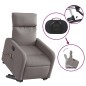 vidaXL Elektrischer Massagesessel mit Aufstehhilfe Taupe Stoff vidaXL Elektrischer Massagesessel mit Aufstehhilfe Taupe Stoff