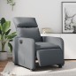vidaXL Relaxsessel Elektrisch Grau Kunstleder vidaXL Relaxsessel Elektrisch Grau Kunstleder